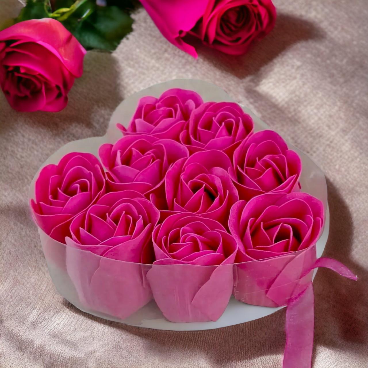 Мыло Розочки 9 шт. Малиновый