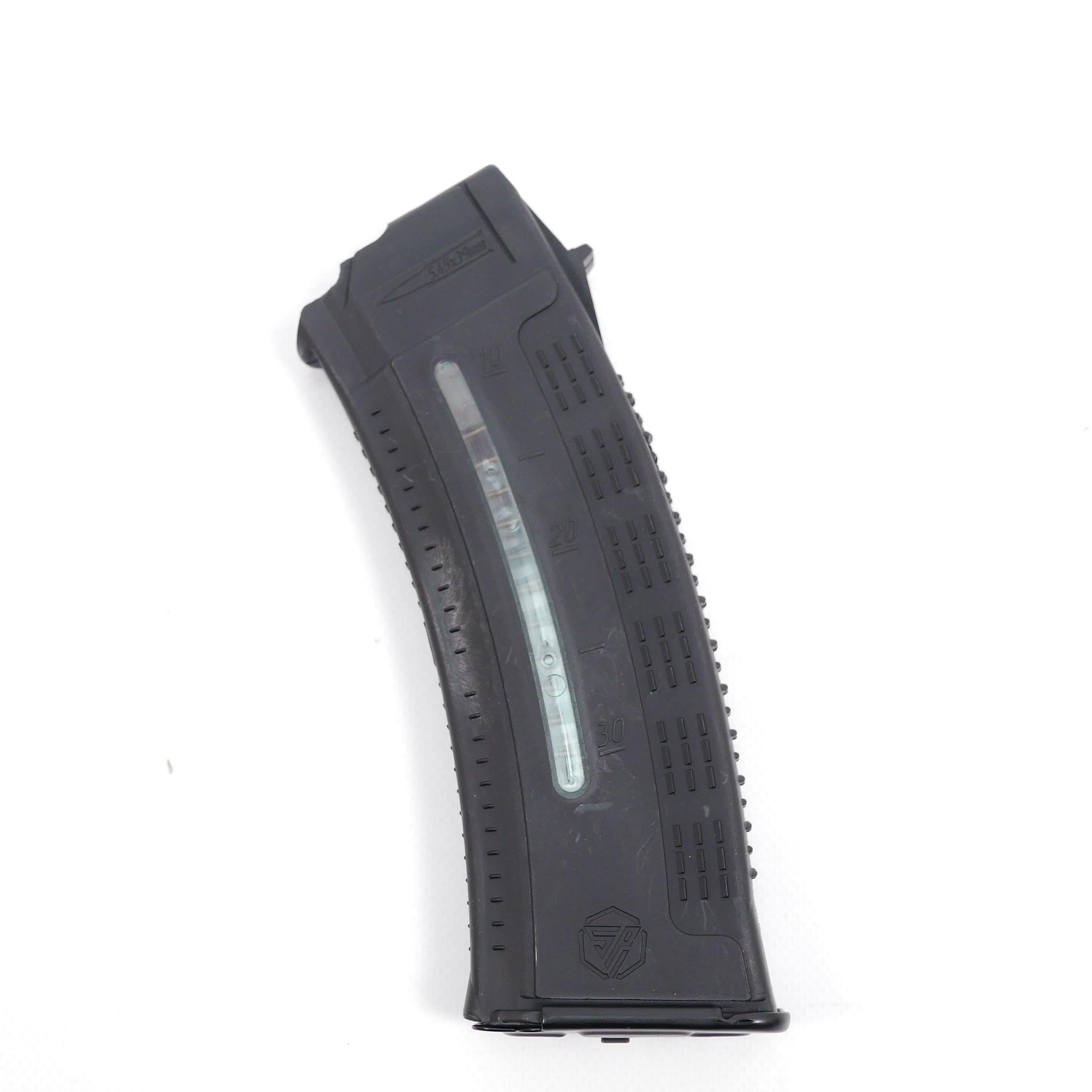 Магазин для АК Kiborg коробчатый с окном для контроля количества заряда патронов Black