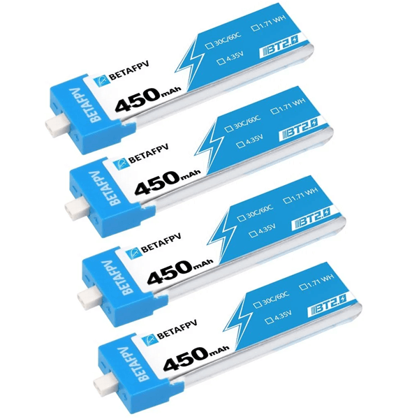 Акумулятори для квадрокоптера BetaFPV Cetus X/Cetus Pro на 450 mAh 1S BT2.0 4 шт. (d465) - фото 2