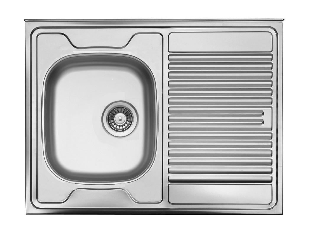 Кухонна мийка накладна UKINOX STL 800 600 GT 5C декор без бортика