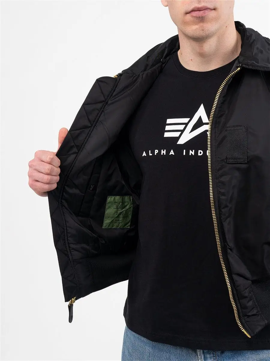 Бомбер Alpha Industries B-15 Flight Jacket 5XL Black (MJB23010C1B5XL) - фото 5