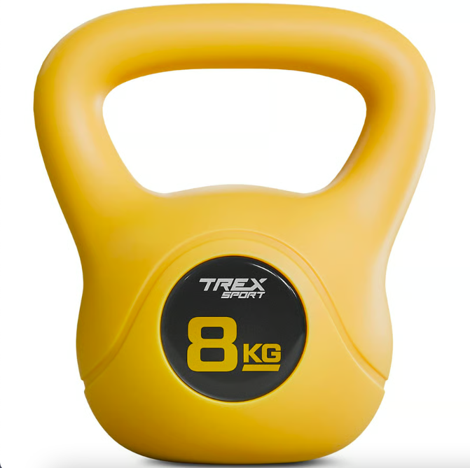 Гиря вінілова TREX Sport TX-008CKB 8 кг Жовтий (4610) - фото 1 Гиря вінілова TREX Sport TX-008CKB 8 кг Жовтий (4610) - фото 1