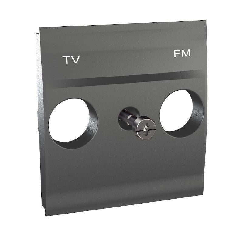 Центральная плата SCHNEIDER Unica TV/R розетки Графит (MGU9.440.12)