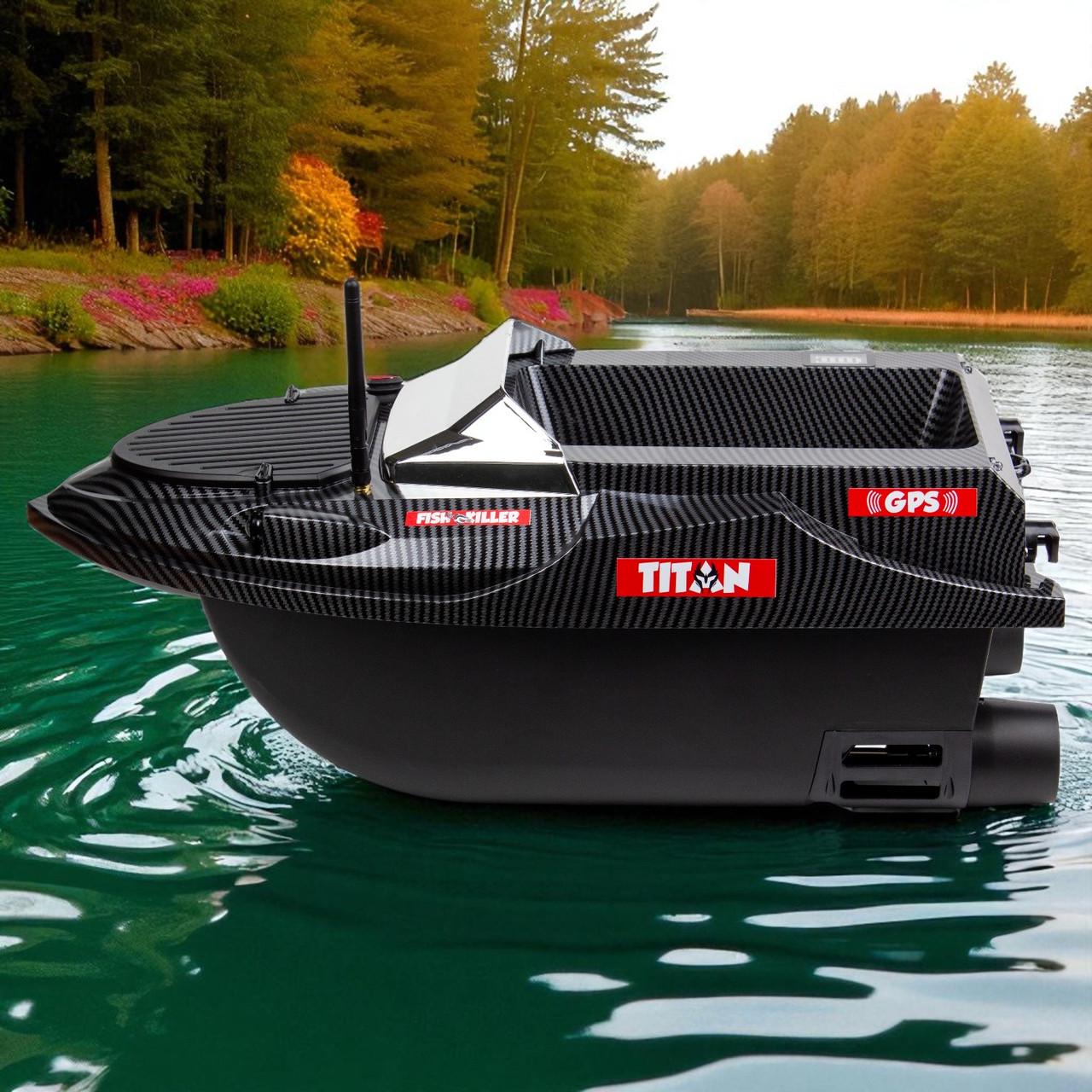 Човник короповий для завозу підгодовування Fish Killer Titan ехолот автопілот з GPS на 180 пікселів до 3 кг до 800 м (2667664518) - фото 6