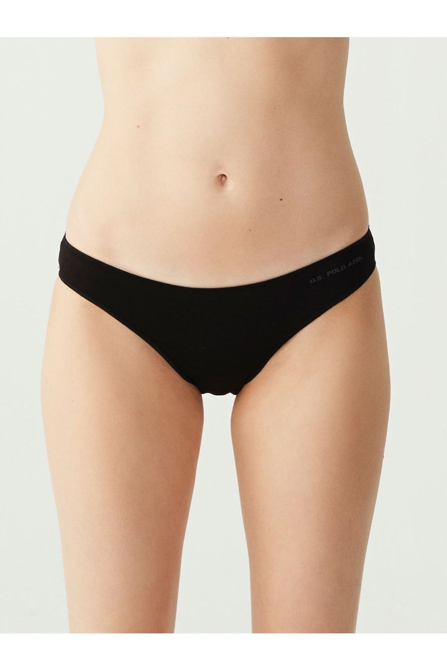 Трусики слип U.S. Polo ASSN р. 3/M 5 шт. Черный/Белый/Бежевый/Синий/Малиновый (67918)