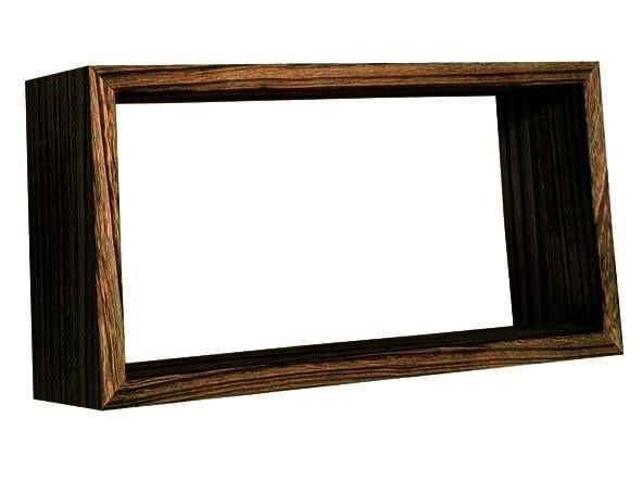 Полка настенная из дерева Алмас 20х39 см Капучино (НСП-391609)