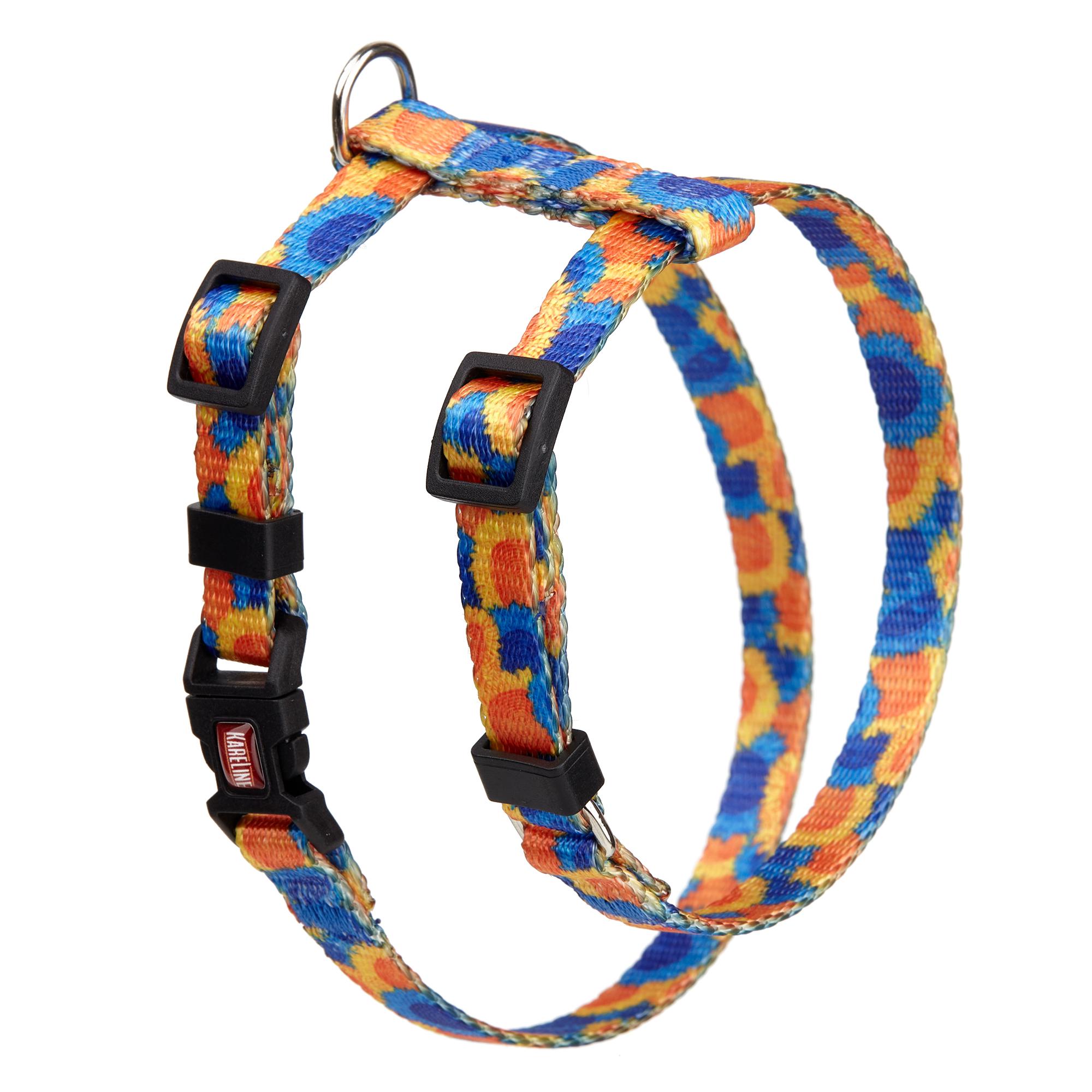 Шлея KareLine SUNFLOWERS з нейлону з візерунком та пластиковою пряжкою 10 мм А 200-270 мм В 260-320 мм (0855/12) - фото 1 Шлея KareLine SUNFLOWERS з нейлону з візерунком та пластиковою пряжкою 10 мм А 200-270 мм В 260-320 мм (0855/12) - фото 1