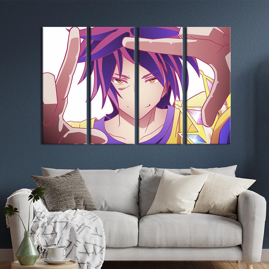 Картина на холсте Харизматичный персонаж аниме Сора 209x133 см (1429-41)