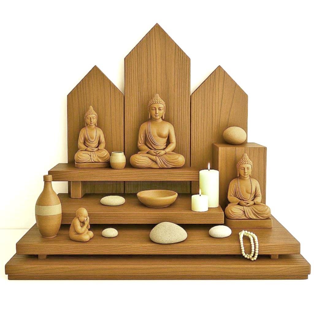 Вівтар для медитації з дерева Міарса Сієна (ЛАТ-007905)