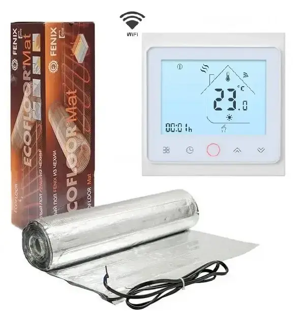 Мат алюмінієвий під ламінат Fenix з Wifi терморегулятором PWT 002 7 м2 (001321) - фото 10 Мат алюмінієвий під ламінат Fenix з Wifi терморегулятором PWT 002 7 м2 (001321) - фото 10