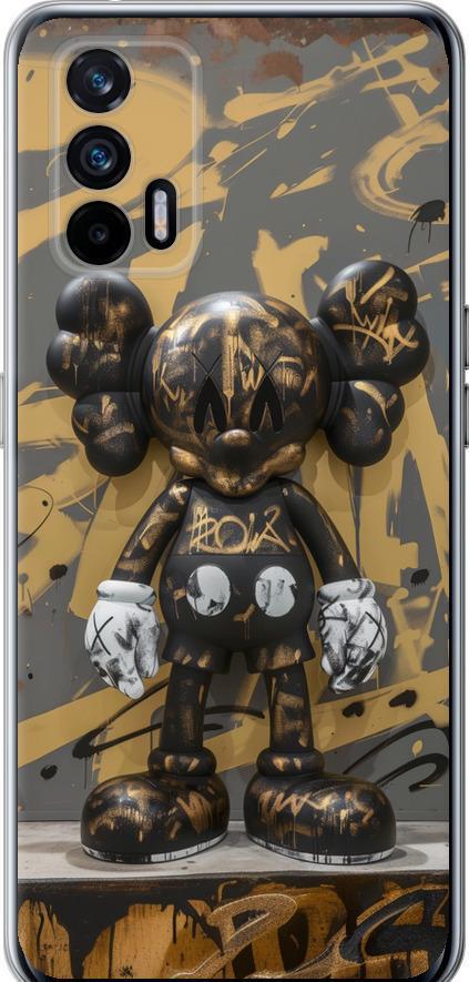 Чехол на Realme GT 5G Bronze kaws (6097u-3338-42517)