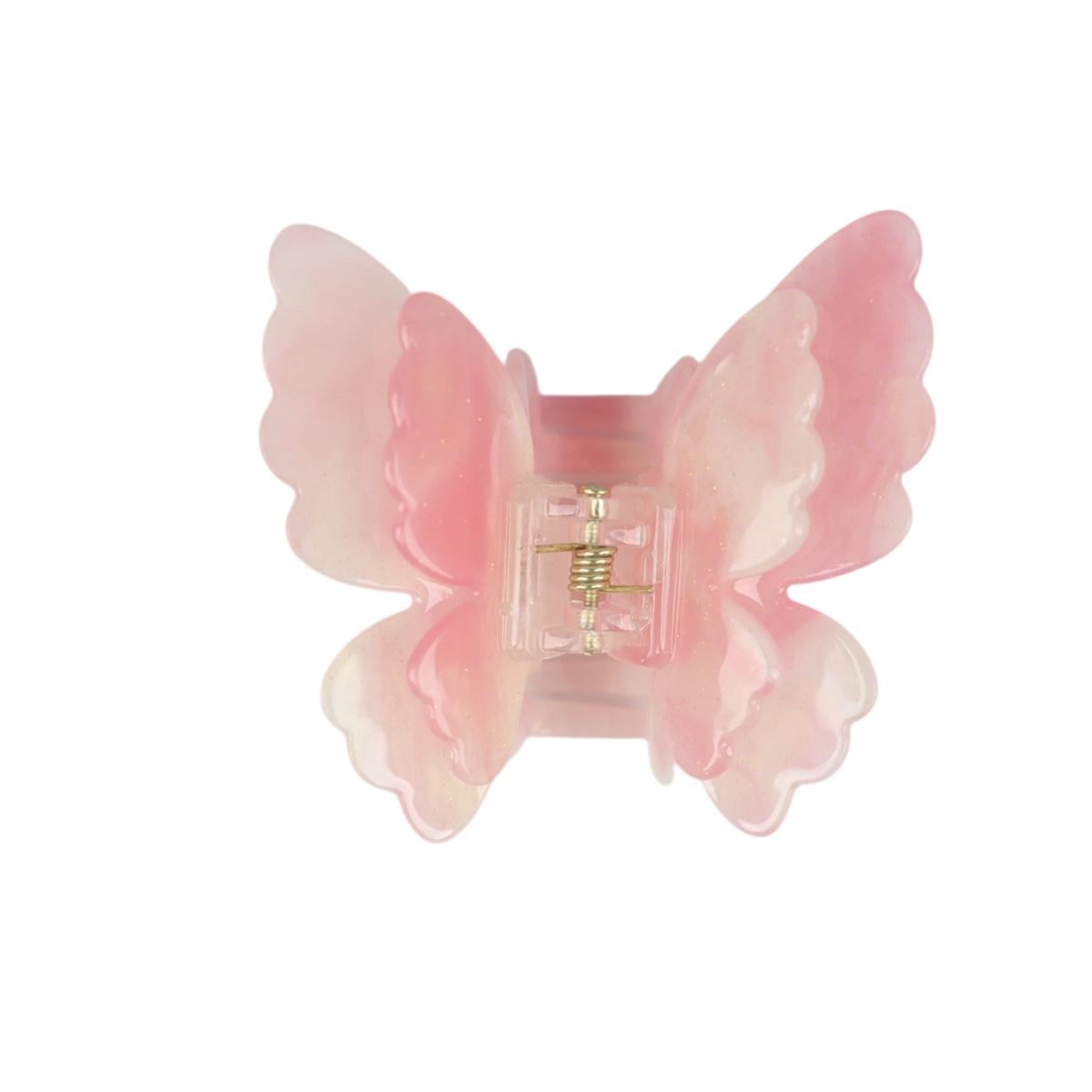 Крабик-метелик для волосся з подвійними крилами 6,5 см Молочно-рожевий (AN0103611) Крабик-метелик для волосся з подвійними крилами 6,5 см Молочно-рожевий (AN0103611)