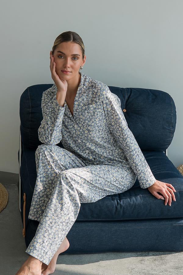 Піжамний костюм бавовняний Forly зі брюками XL Gabriel (HL0057-62-69_XL) Піжамний костюм бавовняний Forly зі брюками XL Gabriel (HL0057-62-69_XL)