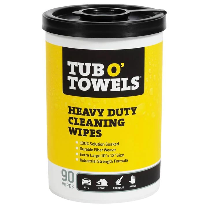 Серветки для чищення Tub O' Towels TW90 Heavy Duty 10"x12" Multi-Surface Cleaning Wipes 90 одноразові (2971136123)