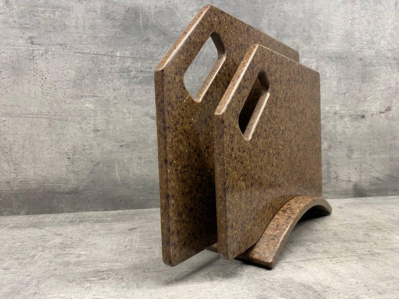 Набор кухонных досок Rembrandt Desertcastle из искусственного акрилового камня 2 шт. (23854545) - фото 3 Набор кухонных досок Rembrandt Desertcastle из искусственного акрилового камня 2 шт. (23854545) - фото 3