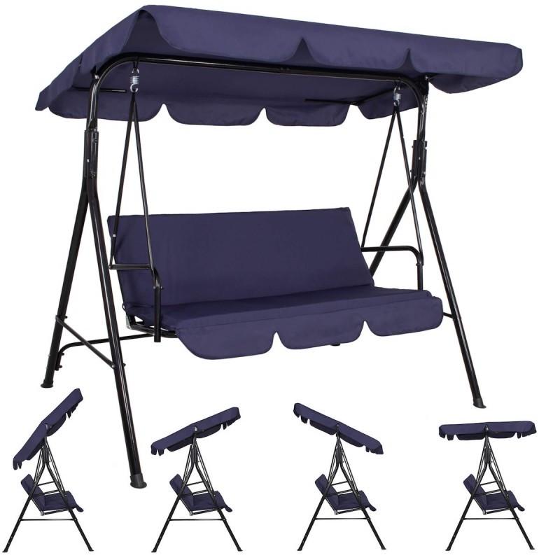 Садовые качели Just Garden Relax трехместная Синий (2661693894) - фото 3 Садовые качели Just Garden Relax трехместная Синий (2661693894) - фото 3