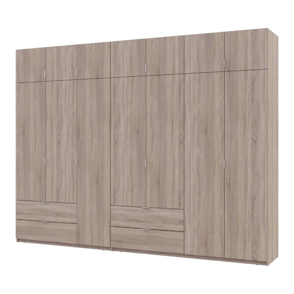 Шкаф для одежды Doros Лукас DRS-011709 3/4 ДСП 315х50х240 см Дуб Сонома (42005135)
