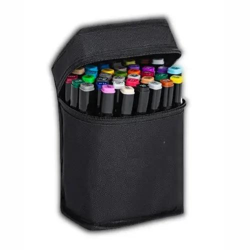 Набор маркеров двухсторонних для скетчинга и рисования в сумке 24 цвета (DR014862) - фото 9