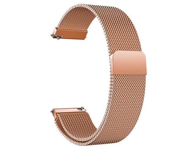 Ремешок Milanese Magnetic для смарт-часов Garmin Vivoactive 6/5 с магнитной застежкой 20 мм Rose Pink