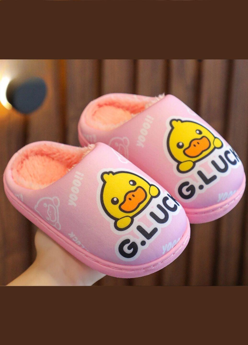 Тапочки детские Duck р. 38 23 см Розовый (7019) - фото 2 Тапочки детские Duck р. 38 23 см Розовый (7019) - фото 2