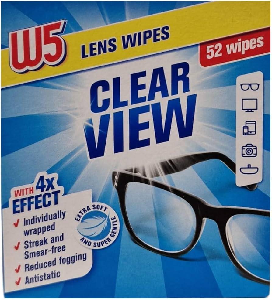 Вологі серветки для окулярів та лінз W5 52 шт. (31465612)