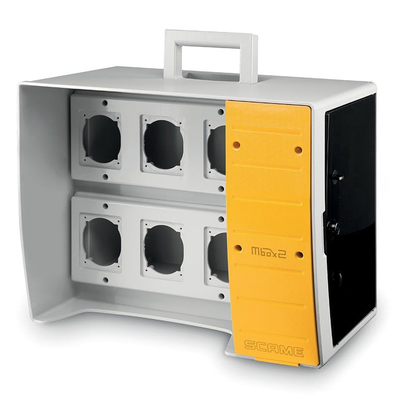 Корпус ДКС Quadro 16 модулей и 6 постов основа 70х87 мм IP66 440x365x290 мм MBOX2 (DIS6560026)