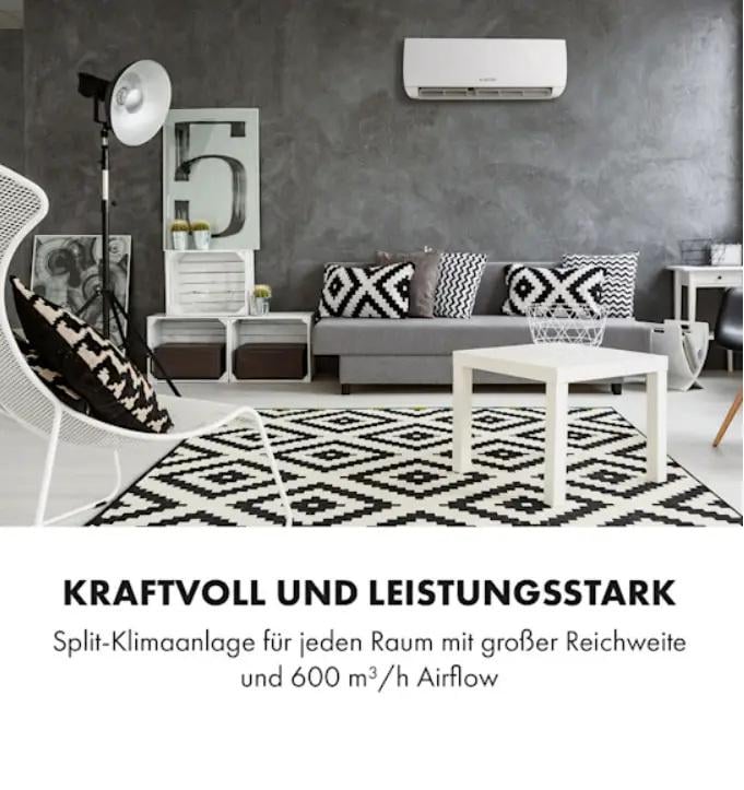 Кондиционер-сплит KLARSTEIN Windwaker 9000 BTU/2,7 кВт (10033482) - фото 9 Кондиционер-сплит KLARSTEIN Windwaker 9000 BTU/2,7 кВт (10033482) - фото 9