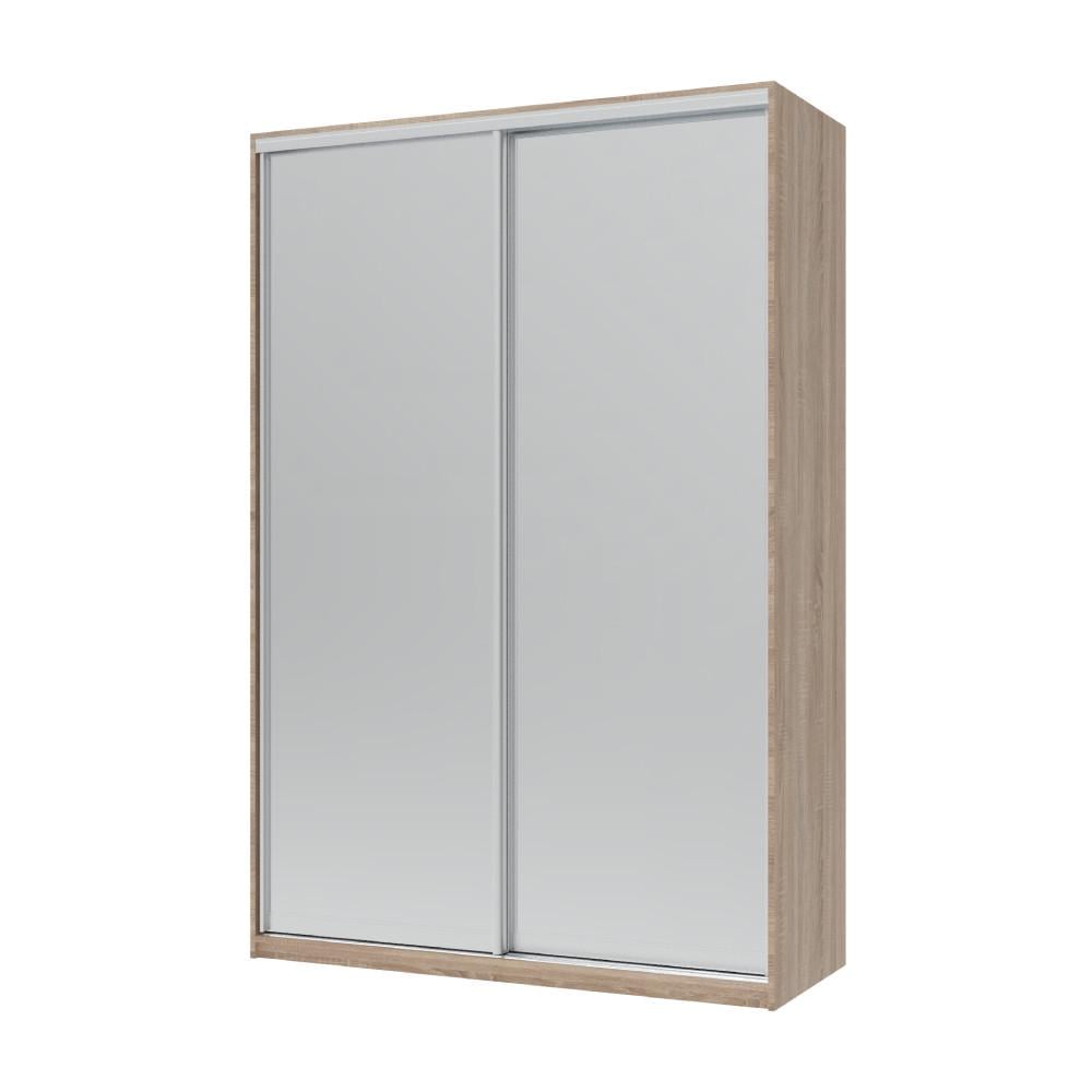 Шкаф-купе двухдверный Doros Сити Лайт 2 зеркала 150х60х225 см Дуб сонома (DRS-011088)