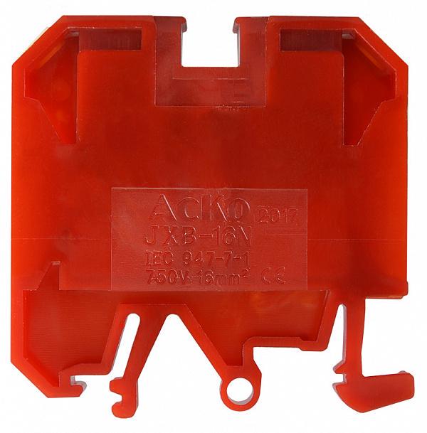 Клеммник АСКО-УКРЕМ JXB 16/35 на DIN-рейку Красный (A0130010037)
