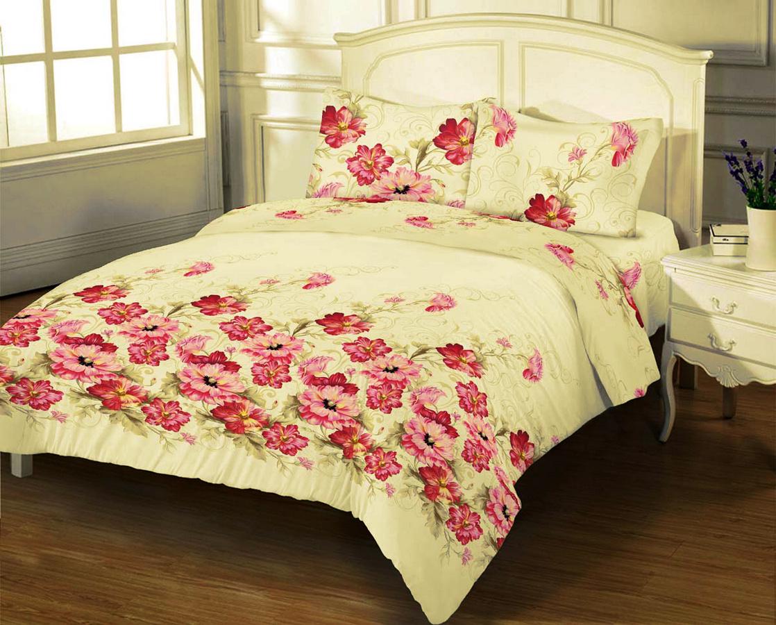 Комплект постельного белья Zastelli 9322 бязь двуспальное 175х210 Коричневый