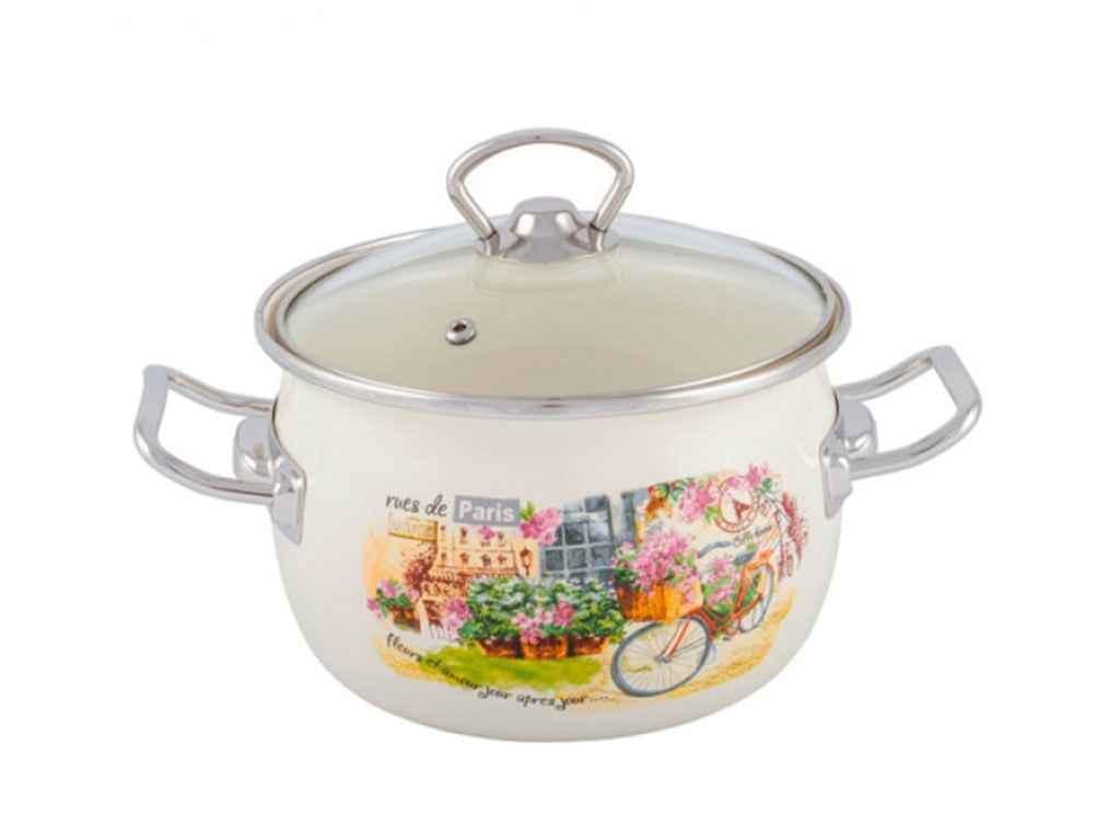 Кастрюля Idilia Улицы Парижа 5 л Молочный (I81916)