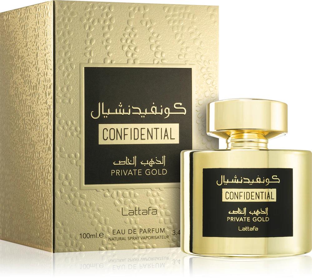 Парфюмированная вода унисекс Lattafa Confidential Private Gold 100 мл (396207)
