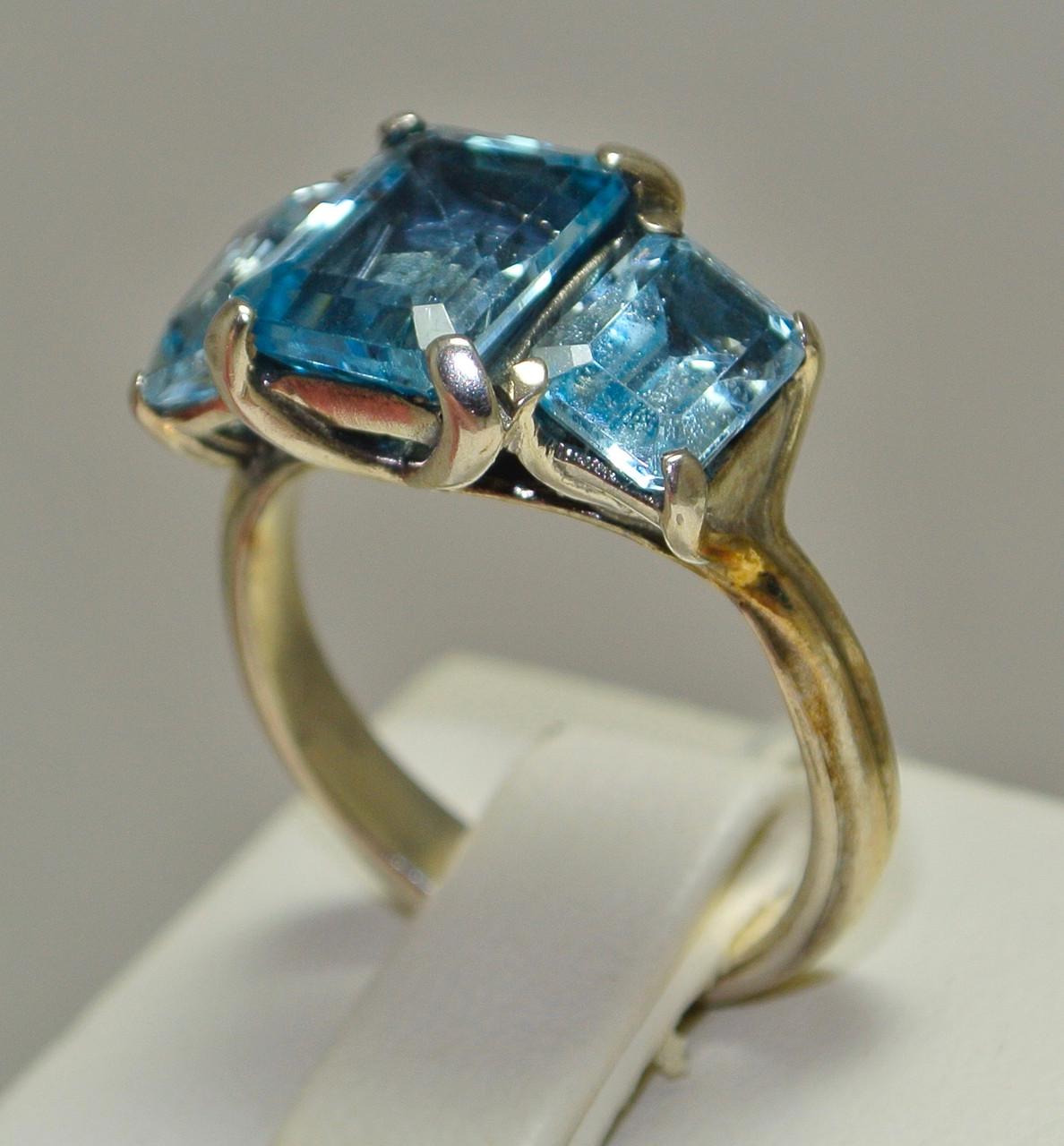 Кольцо из серебра с топазом р. 17 (21 01700026 ) - фото 3 Кольцо из серебра с топазом р. 17 (21 01700026 ) - фото 3