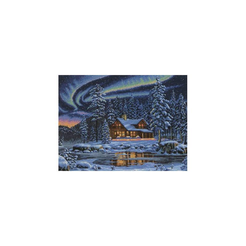 Набір для вишивки хрестиком Dimensions 35212 Aurora Cabin (16)