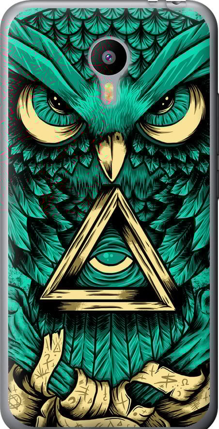 Чехол на Meizu M2 Note Сова Арт-тату (3971t-94-42517)