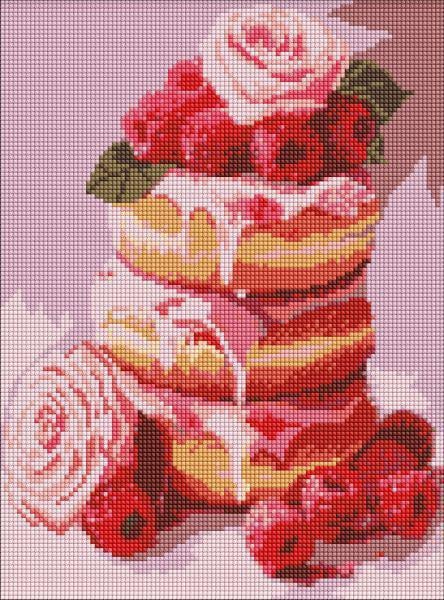 Алмазная мозаика Ideyka Розовые панкейки 30x40 см (Id-AMO20179)