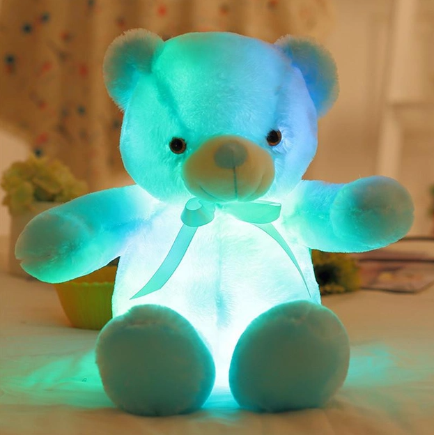 Игрушка плюшевая Teddy Bear LED Мишка 50 см Голубой