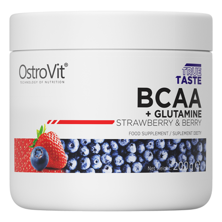 Аминокислота BCAA Glutamine Strawberry-berry 200 г (00000035945)