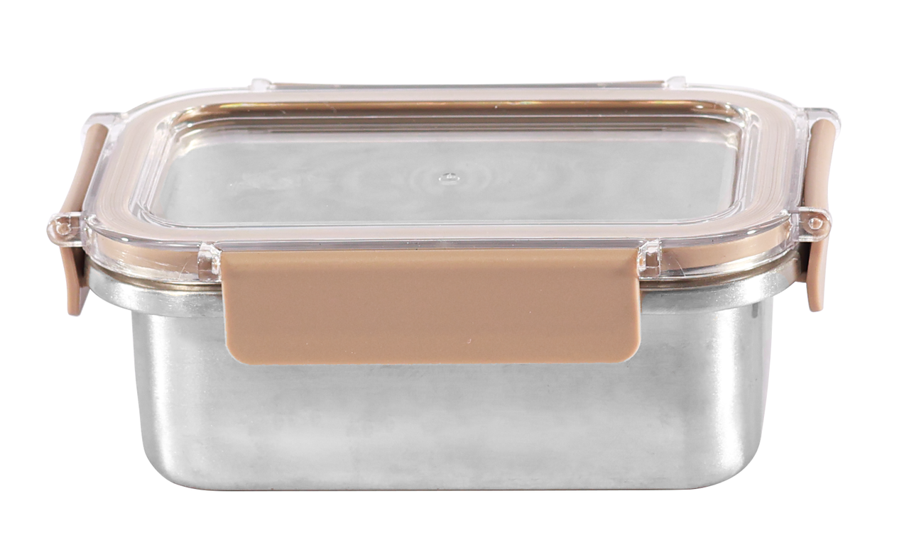 Контейнер Ringel MEYER прямоугольный с пластиковой крышкой нержавеющая сталь 500 мл (RG-9102/500)