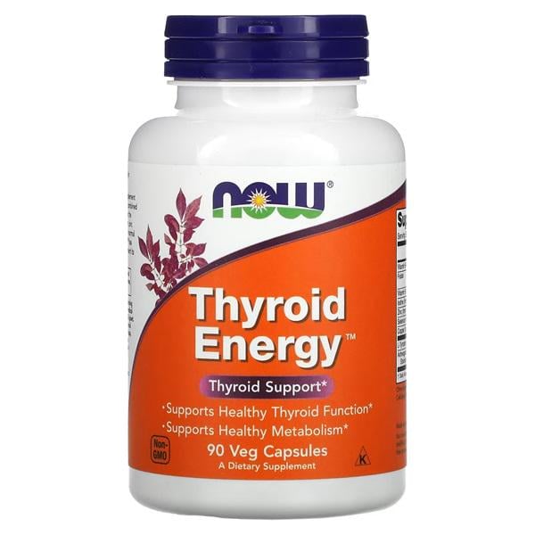 Комплекс для профилактики щитовидной железы NOW Foods Thyroid Energy 90 Veg Caps