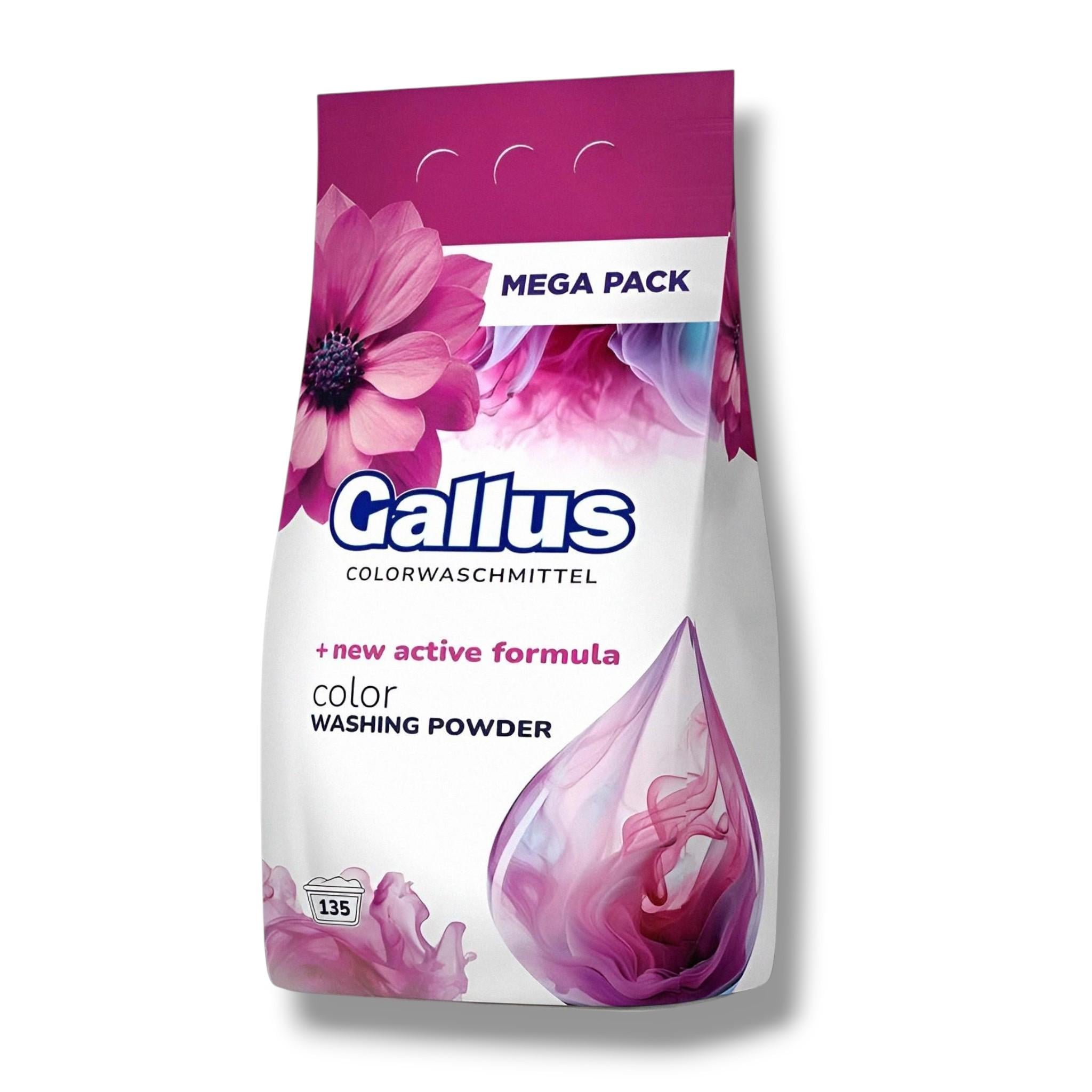 Порошок концентрат для стирки Gallus Color MEGA PACK 8,1 кг 135 стирок (304009)