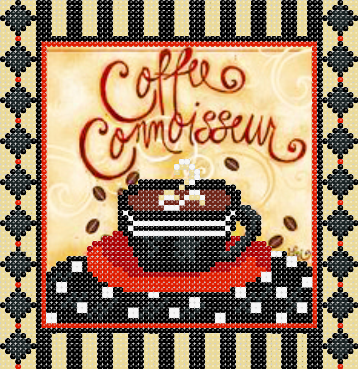 Схема вышивки бисером Конфетный кофе (752967669)