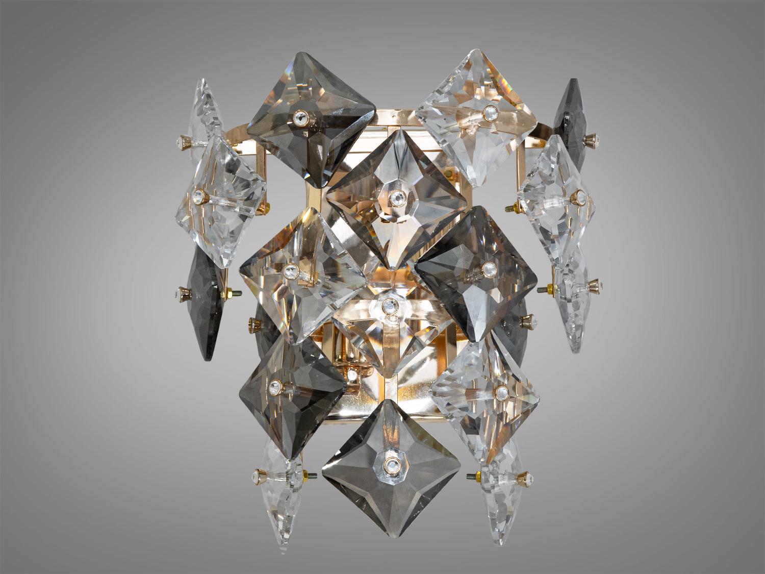 Бра классическое из хрусталя на две лампы 21001/B SGD Золотой (21001/B SGD) Бра классическое из хрусталя на две лампы 21001/B SGD Золотой (21001/B SGD)