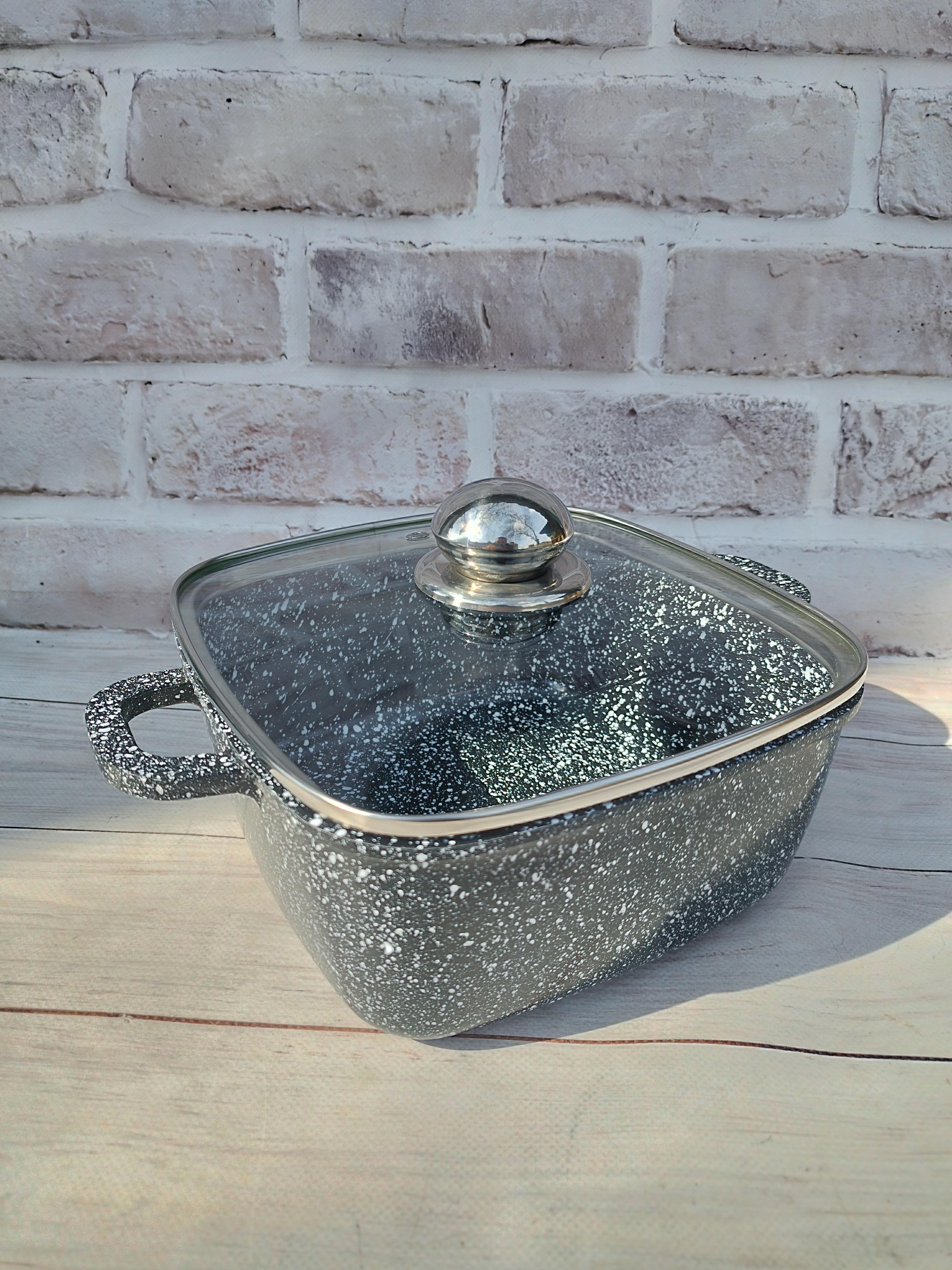 Кастрюля-казан Styleberg ST-3027 с антипригарным покрытием 5 л Черный (18954274)