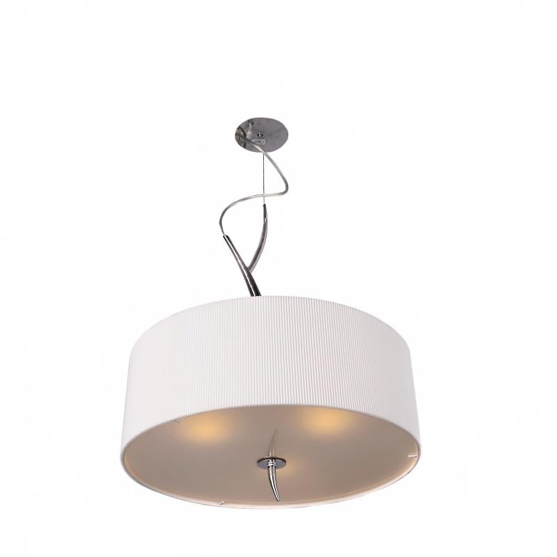 Люстра Brille BL-510S/3 E27 CHR для кухні підвісна з абажуром