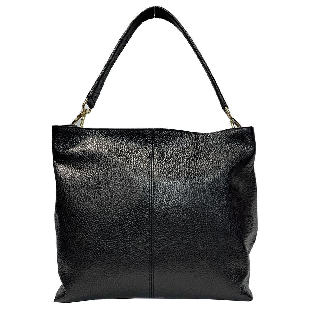 Женская сумка из натуральной кожи Felicita 2 отделения 28x13,5x25 см Черный (6828801879)