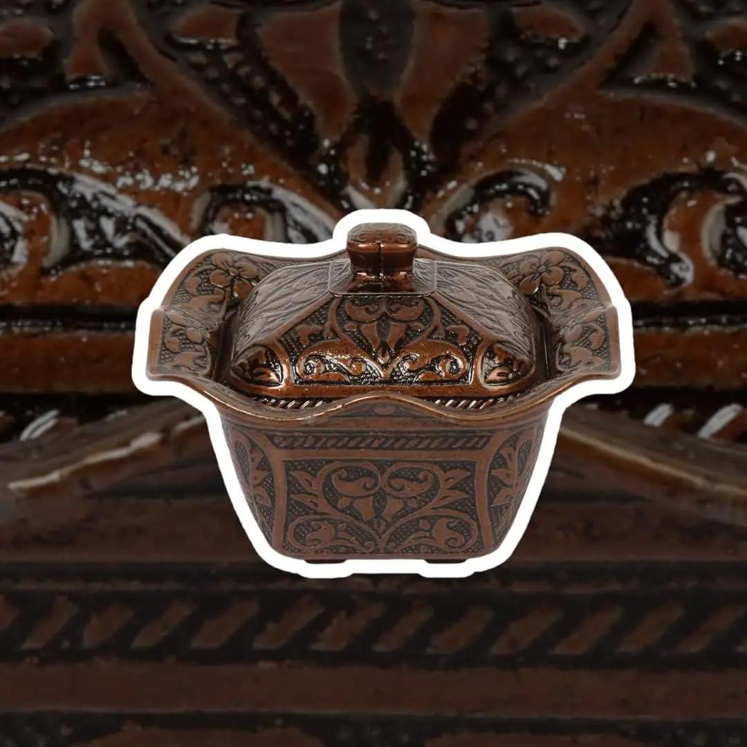 Лукумница-сахарница турецкая Acar с чеканкой Медный (14451) - фото 5
