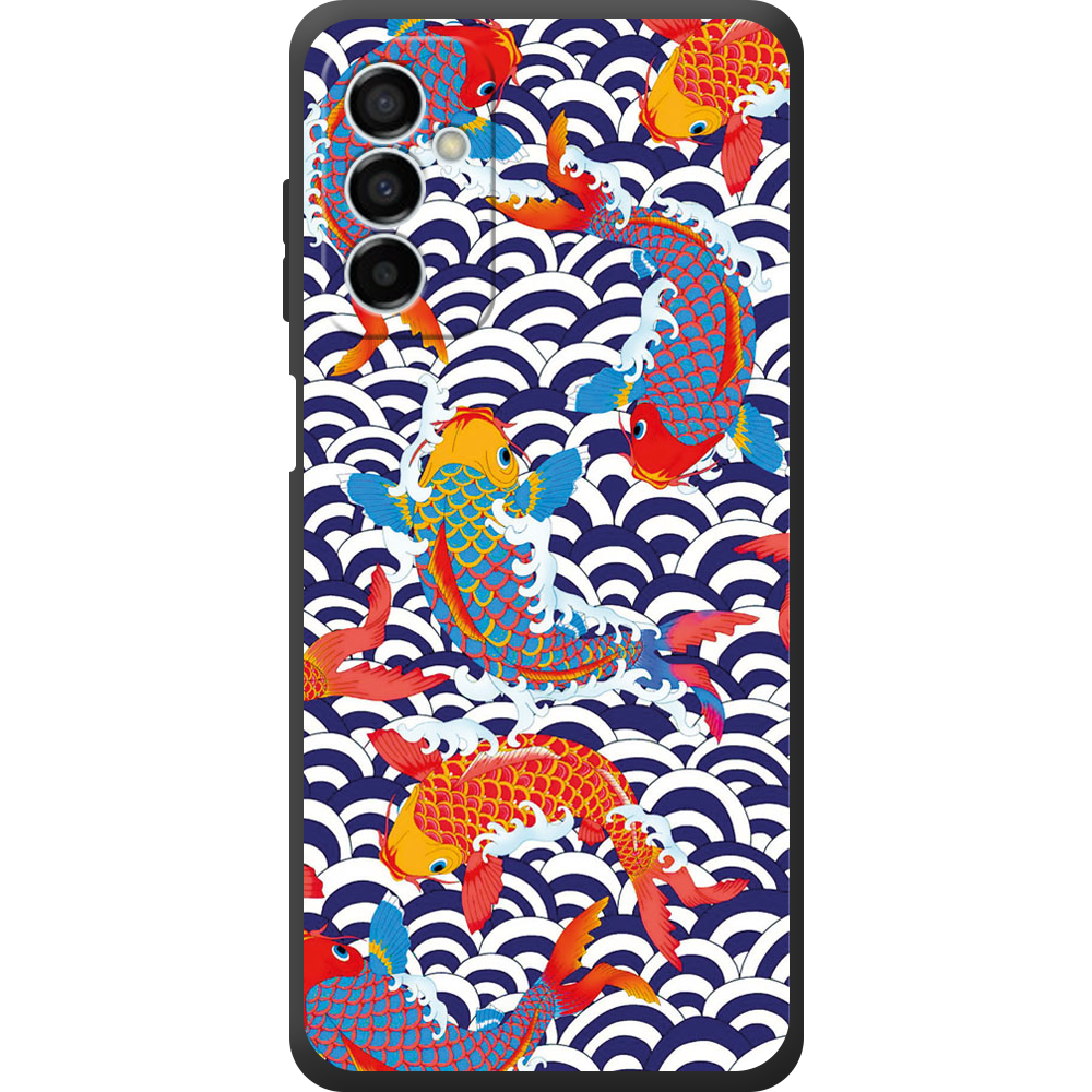 Чехол BoxFace Samsung Galaxy M23 5G (M236) Koi Fish Черный силикон (44471-up2477-44481)