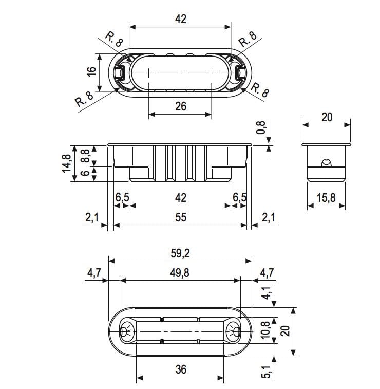 Соответствующая планка MINIMAL для магнитного замка AGB Polaris Латунь (B02402.05.03) - фото 2 Соответствующая планка MINIMAL для магнитного замка AGB Polaris Латунь (B02402.05.03) - фото 2