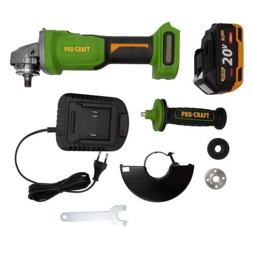 Болгарка ProCraft PWA220 бесщеточный диск 125 мм 1 АКБ и ЗП - фото 8 Болгарка ProCraft PWA220 бесщеточный диск 125 мм 1 АКБ и ЗП - фото 8